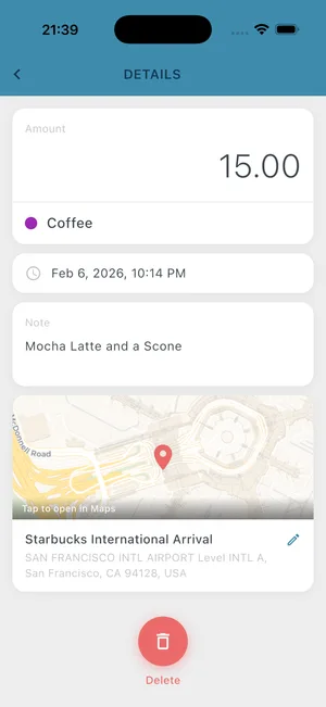 Expense Notes screenshot 1