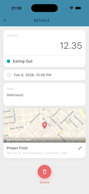 Geotagging screenshot 1