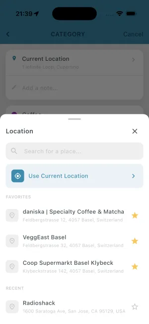 Places screenshot 1