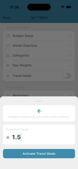 Travel Mode screenshot 1